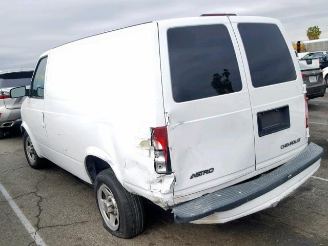 1GCDM19XX3B120926 - 2003 CHEVROLET ASTRO WHITE photo 3