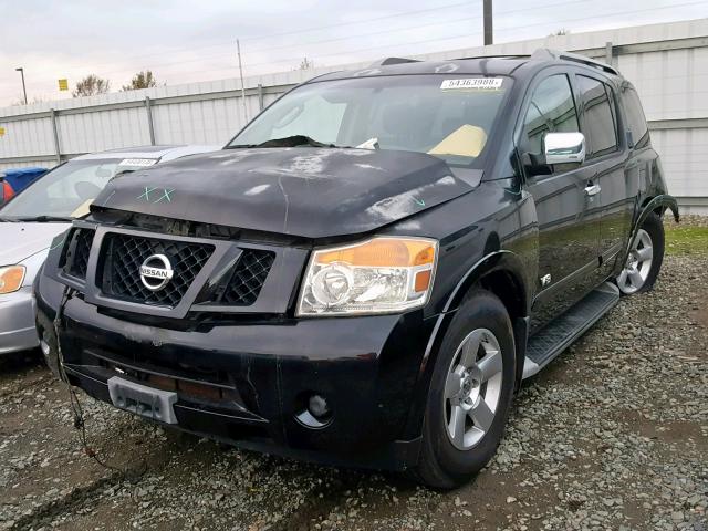 5N1AA08D58N623651 - 2008 NISSAN ARMADA SE BLACK photo 2