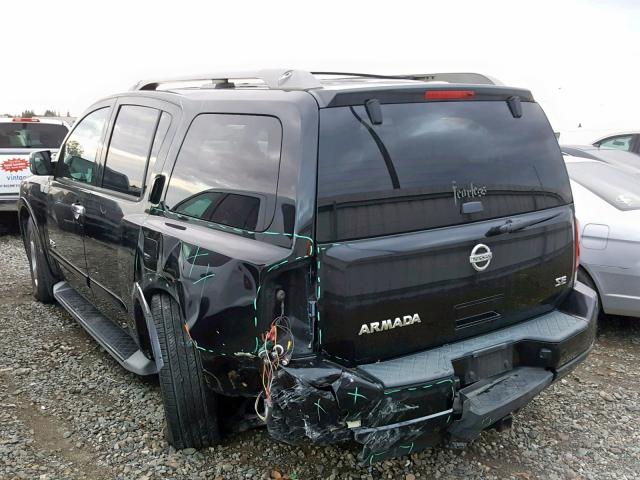 5N1AA08D58N623651 - 2008 NISSAN ARMADA SE BLACK photo 3