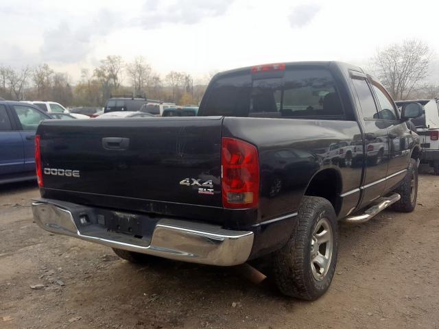 1D7HU18D83J654768 - 2003 DODGE RAM 1500 S BLACK photo 4