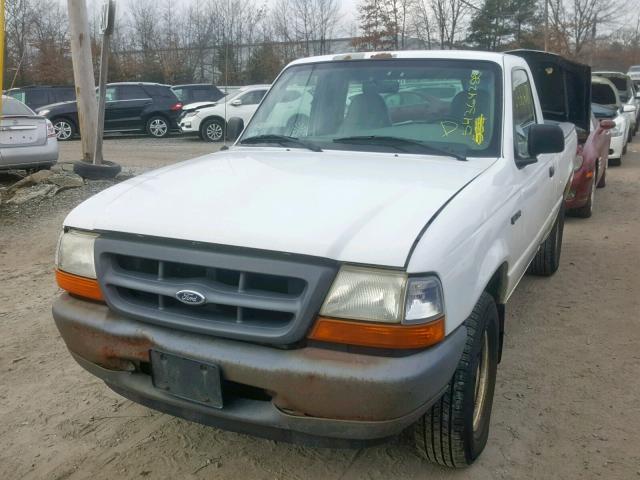 1FTYR10C5YTB20847 - 2000 FORD RANGER WHITE photo 2