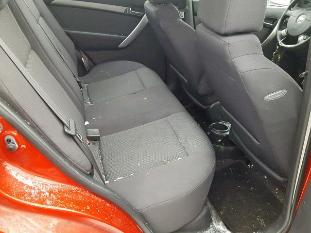 KL1TD56E29B351681 - 2009 CHEVROLET AVEO LS RED photo 6
