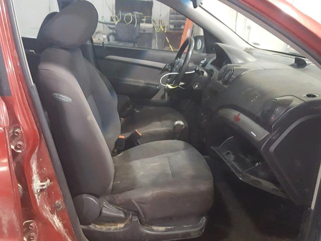 KL1TD56658B125335 - 2008 CHEVROLET AVEO BASE Qırmızı foto 5