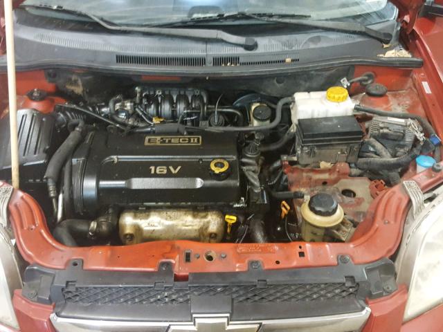 KL1TD56658B125335 - 2008 CHEVROLET AVEO BASE Qırmızı foto 7