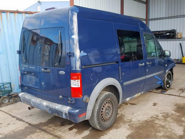 NM0LS6BN1AT030866 - 2010 FORD TRANSIT CO BLUE photo 4