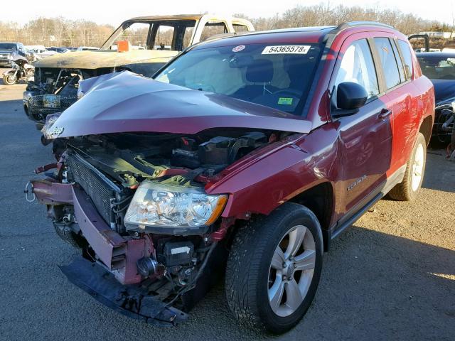 1J4NF1FB9BD136104 - 2011 JEEP COMPASS SP RED photo 2