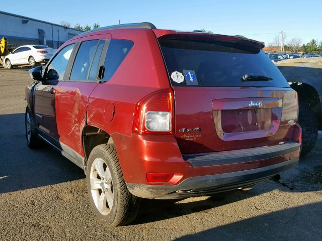 1J4NF1FB9BD136104 - 2011 JEEP COMPASS SP RED photo 3