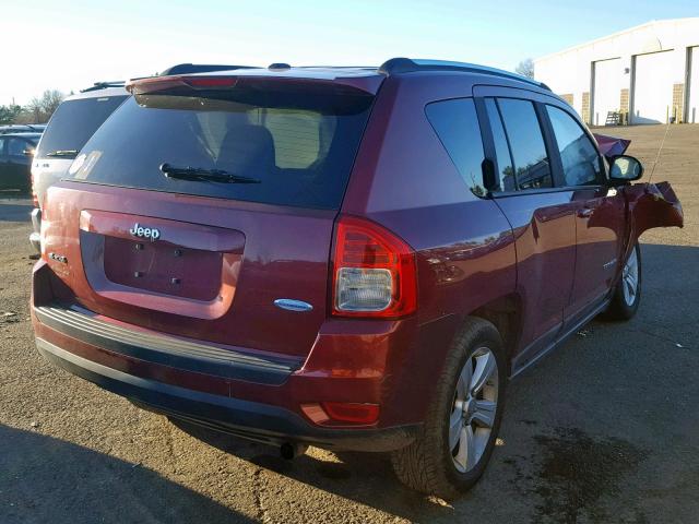 1J4NF1FB9BD136104 - 2011 JEEP COMPASS SP RED photo 4
