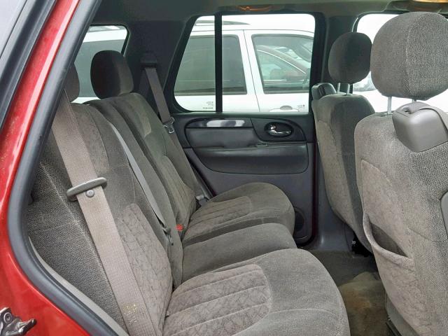 1GKDT13S642133288 - 2004 GMC ENVOY RED photo 6