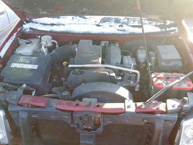 1GKDT13S642133288 - 2004 GMC ENVOY RED photo 7