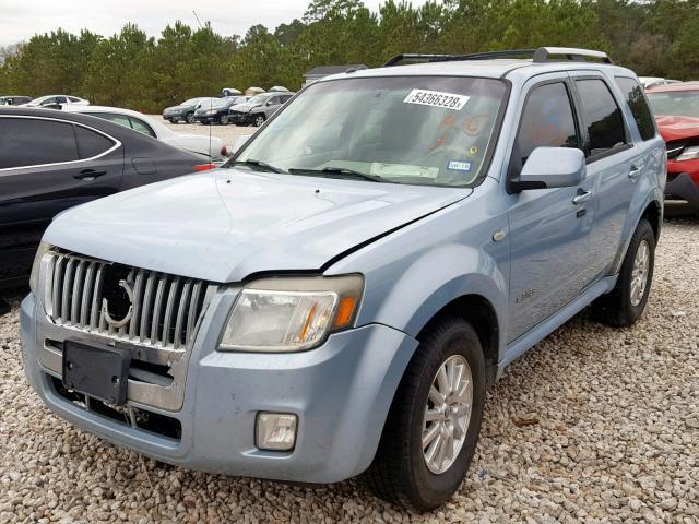 4M2CU87198KJ13888 - 2008 MERCURY MARINER PR BLUE photo 2