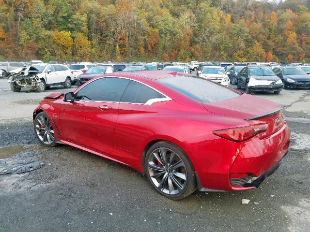 JN1FV7EL8JM630126 - 2018 INFINITI Q60 RED SP RED photo 3