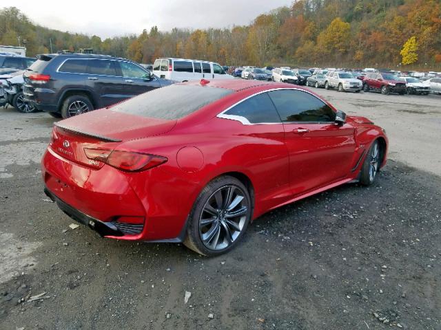 JN1FV7EL8JM630126 - 2018 INFINITI Q60 RED SP RED photo 4