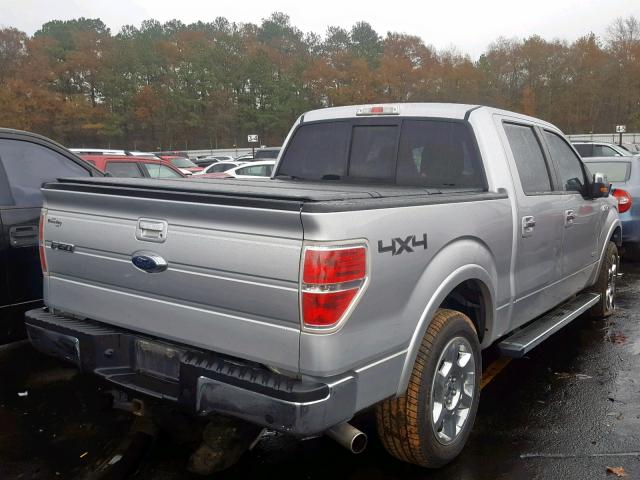 1FTFW1ET1EFC12427 - 2014 FORD F150 SUPER SILVER photo 4