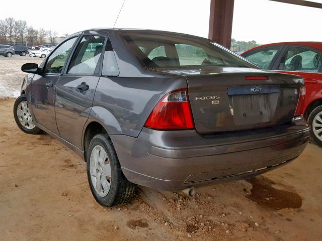 1FAFP34N17W315769 - 2007 FORD FOCUS ZX4 GRAY photo 3