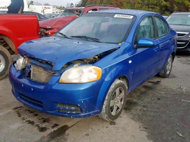 KL1TD56628B090463 - 2008 CHEVROLET AVEO BASE ლურჯი ფოტო 2
