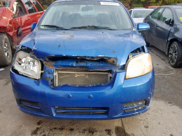 KL1TD56628B090463 - 2008 CHEVROLET AVEO BASE ლურჯი ფოტო 9