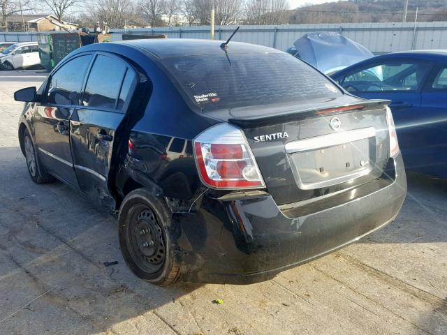 3N1AB6AP6CL779783 - 2012 NISSAN SENTRA 2.0 BLACK photo 3