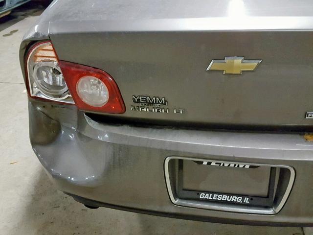 1G1ZC5E04A4124456 - 2010 CHEVROLET MALIBU 1LT ვერცხლისფერი ფოტო 9