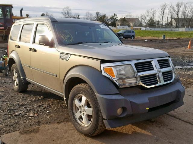 1D8GU28KX7W581875 - 2007 DODGE NITRO SXT BEIGE photo 1