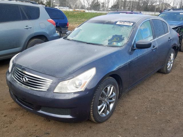 JNKCV61F49M361370 - 2009 INFINITI G37 BLUE photo 2