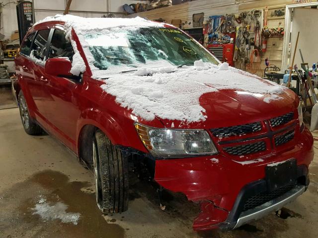 3C4PDDEG4CT369547 - 2012 DODGE JOURNEY R/ RED photo 1