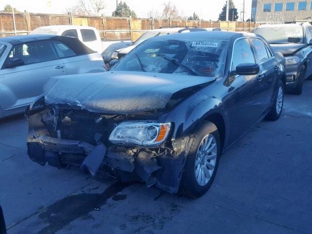 2C3CCAAG0EH376789 - 2014 CHRYSLER 300 BLACK photo 2