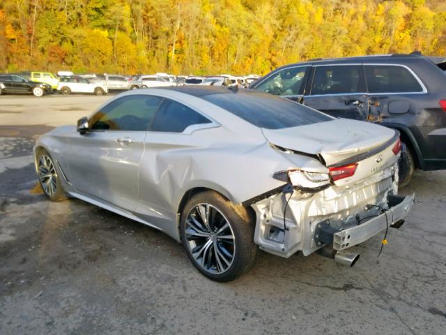 JN1EV7EL4JM391380 - 2018 INFINITI Q60 LUXE 3 SILVER photo 3