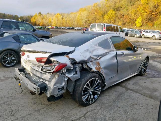 JN1EV7EL4JM391380 - 2018 INFINITI Q60 LUXE 3 SILVER photo 4