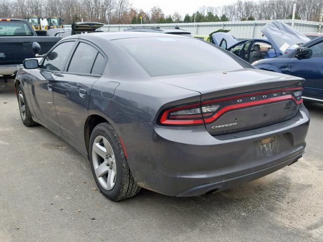 2C3CDXAT5GH228878 - 2016 DODGE CHARGER PO CHARCOAL photo 3