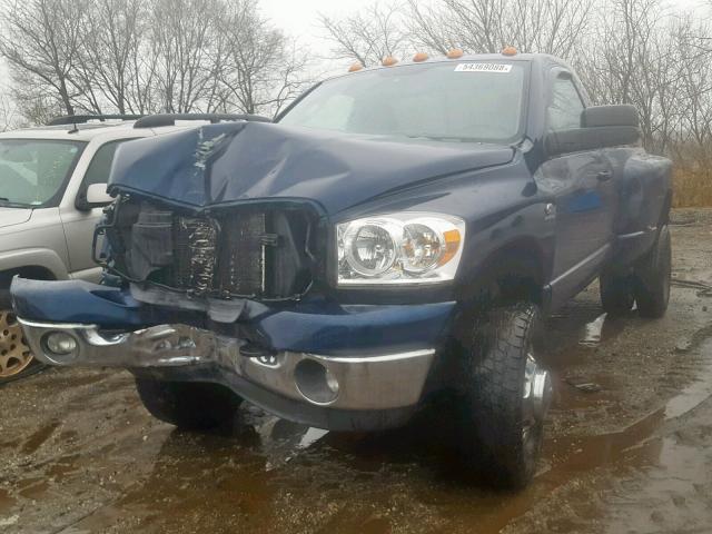 3D7MX46A27G806972 - 2007 DODGE RAM 3500 S BLUE photo 2