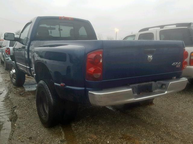 3D7MX46A27G806972 - 2007 DODGE RAM 3500 S BLUE photo 3