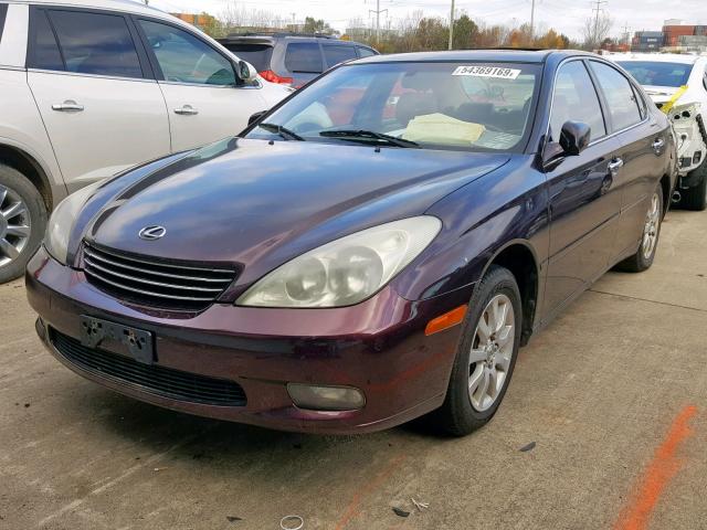 JTHBF30G225017716 - 2002 LEXUS ES 300 PURPLE photo 2