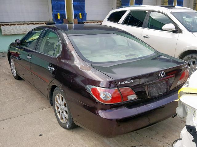 JTHBF30G225017716 - 2002 LEXUS ES 300 PURPLE photo 3