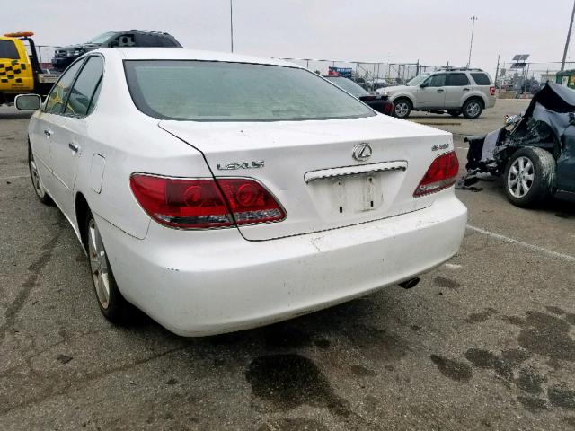 JTHBA30GX55128582 - 2005 LEXUS ES 330 WHITE photo 3