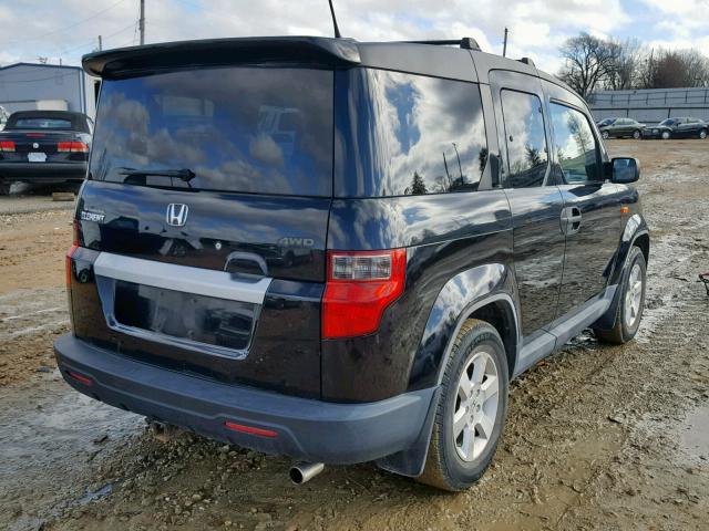 5J6YH28739L002615 - 2009 HONDA ELEMENT EX BLACK photo 4