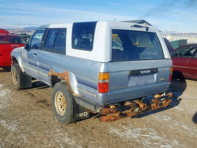 JT4RN62D9J0224977 - 1988 TOYOTA 4RUNNER RN BLUE photo 3