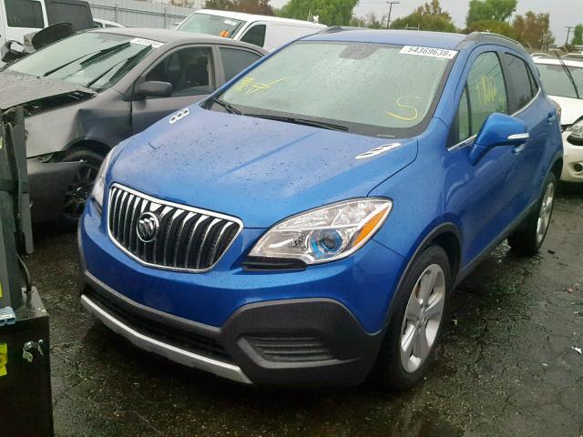 KL4CJASB6FB215243 - 2015 BUICK ENCORE BLUE photo 2