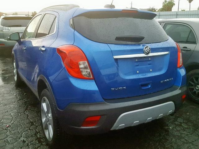 KL4CJASB6FB215243 - 2015 BUICK ENCORE BLUE photo 3