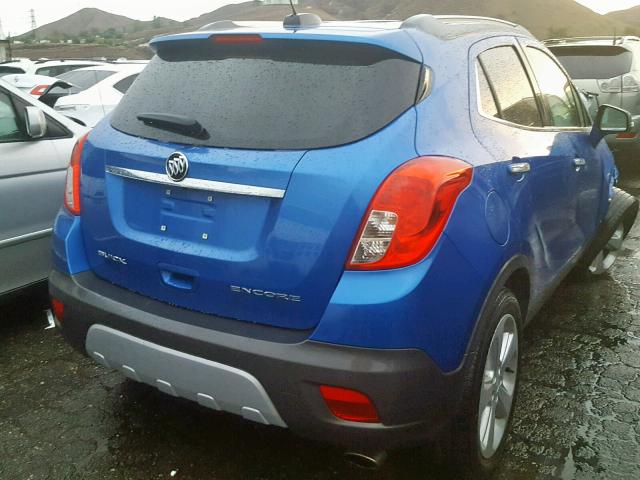 KL4CJASB6FB215243 - 2015 BUICK ENCORE BLUE photo 4