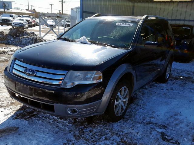 1FMDK02W78GA23495 - 2008 FORD TAURUS X S BLACK photo 2