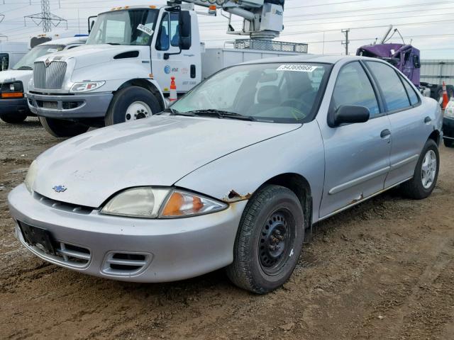 1G1JC524427443313 - 2002 CHEVROLET CAVALIER B SILVER photo 2