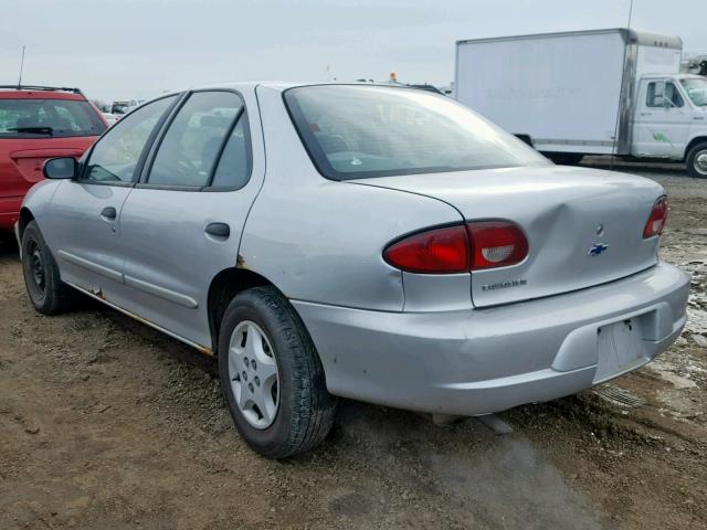 1G1JC524427443313 - 2002 CHEVROLET CAVALIER B SILVER photo 3