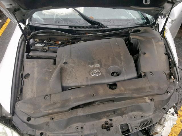 JTHBK262265007288 - 2006 LEXUS IS 250 SILVER photo 7