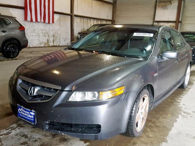 19UUA66254A012544 - 2004 ACURA TL GRAY photo 2