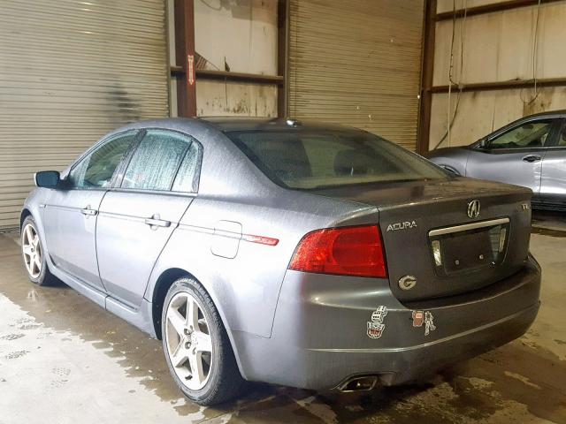 19UUA66254A012544 - 2004 ACURA TL GRAY photo 3