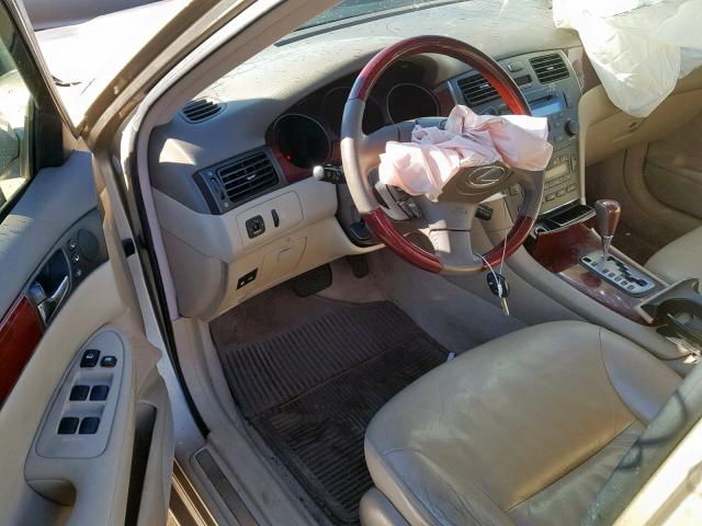 JTHBF30G220083759 - 2002 LEXUS ES 300 GOLD photo 9