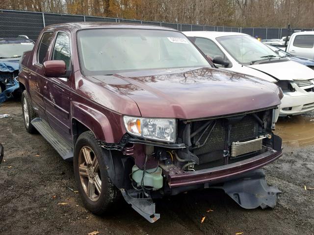 5FPYK1F58BB004900 - 2011 HONDA RIDGELINE BURGUNDY photo 1