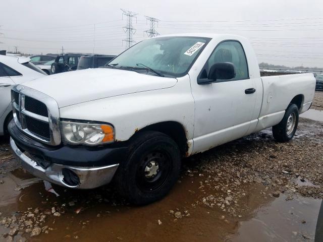 1D7HA16N35J581879 - 2005 DODGE RAM 1500 S WHITE photo 2