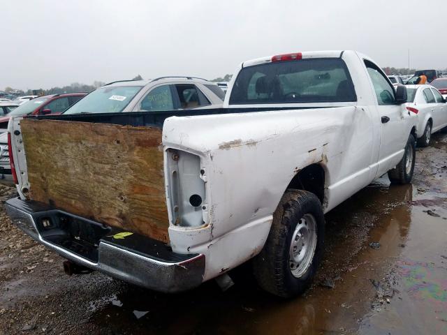 1D7HA16N35J581879 - 2005 DODGE RAM 1500 S WHITE photo 4